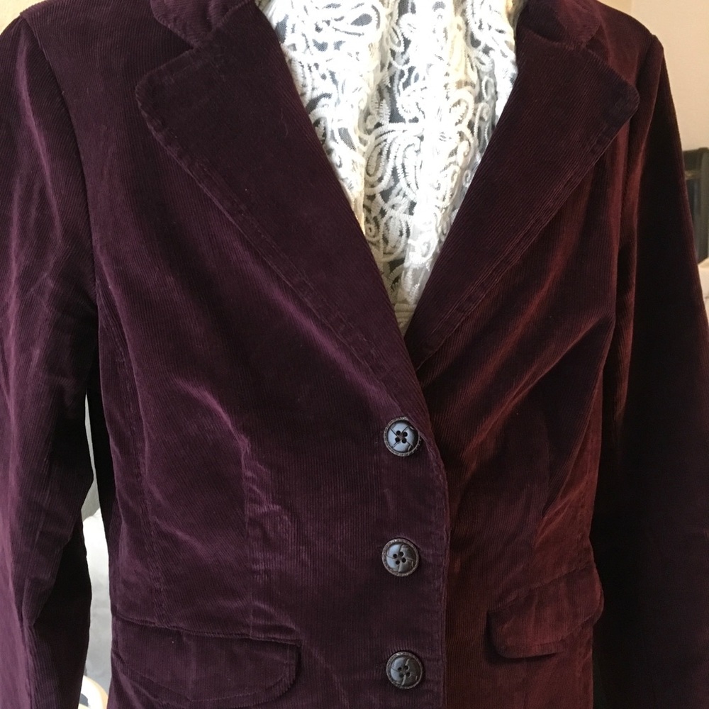 St. John’s Bay Merlot/ Burgundy Corduroy Blazer